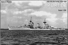 Combrig 1/700 Destroyer USS Porter DD-356 (Pre-War Fit) 1936-1940 Resin Kit