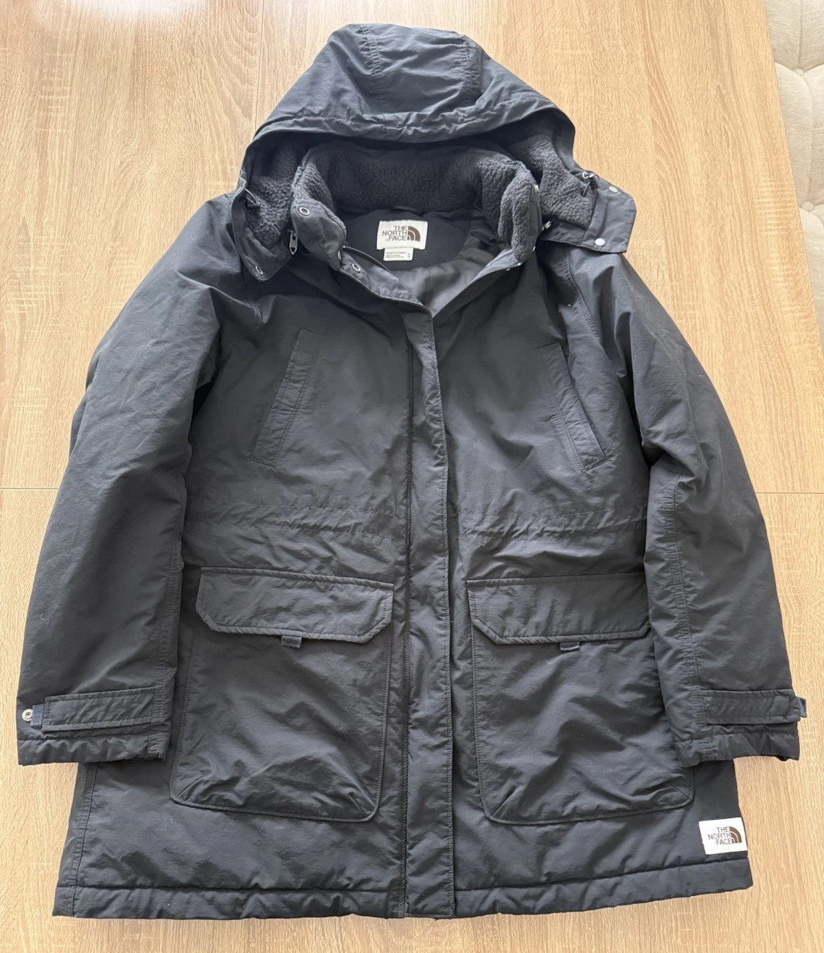 The North Face Black Parka Coat Jacket Winter Ski Warm Snow Hooded Women’s Sz XL