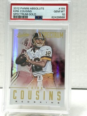 2012 Panini Absolute - Rookie Kirk Cousins #155 Gold Spectrum /25 (RC)