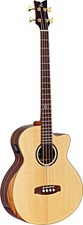 Ortega Guitars STRIPEDSU.ACB Striped Suite Medium Scale 4-String Acoustic Bas...