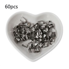 60pcs/lot 4x9mm Pendant Necklace Buckle Clasp Connectors For Cameo Tray DIY