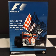 1994 MONACO MONTE CARLO GP F1 RACE PROGRAMME PROGRAM AYRTON SENNA COVER TRIBUTE