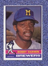 1976 Topps Baseball Set Break # 63 Bobby Darwin - Brewers - Free Shipping