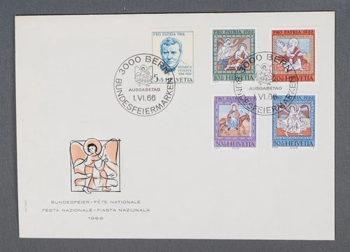 MayfairStamps Switzerland FDC 1966 Pro Patria Combo National Festival First Day