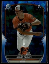 2023 Bowman Draft Sapphire Edition #BDC-189 Jacob Cravey