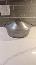 SUPER MAID ALUMINUM ROASTER VINTAGE OVAL 12” ROASTING PAN COVERED + LID +VENT