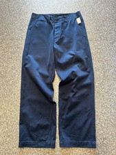 Comme Des Garcons Homme Ad2012 Wide Chino Pants Navy