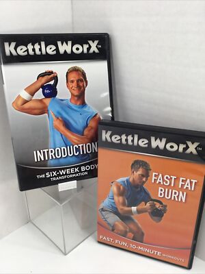 Kettle Worx 2 Disc DVD Intro Six Week Transformation Fast Fat Burn