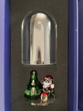 SWAROVSKI JOYFUL: BELL JAR CHRISTMAS TREE & SANTA 5403170 NEW