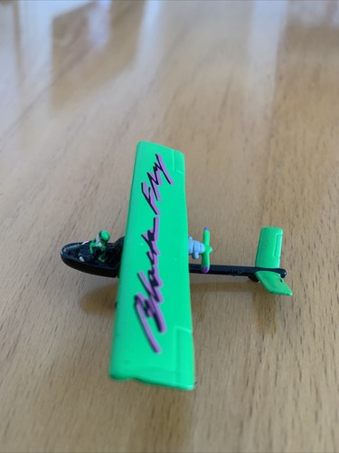 Micro Machines Ultra Light Plane Black Fly Green Black Glider - Picture 3 of 5