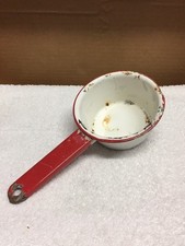 Small Enamel Covered Camp Stove Pot
