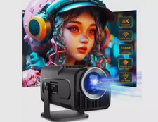 HY320 Mini Projector Support 4K 1080P Wireless 40"-130" Screen Video Projector