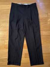 Kirkland Signature Black Wool Dress Pants - Men's Size 34 X 30