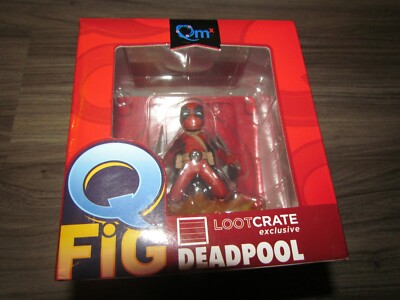 QFIG Q-FIG NEW NIB FIGURE RARE LOOTCRATE DEADPOOL MARVEL 2015 QMX