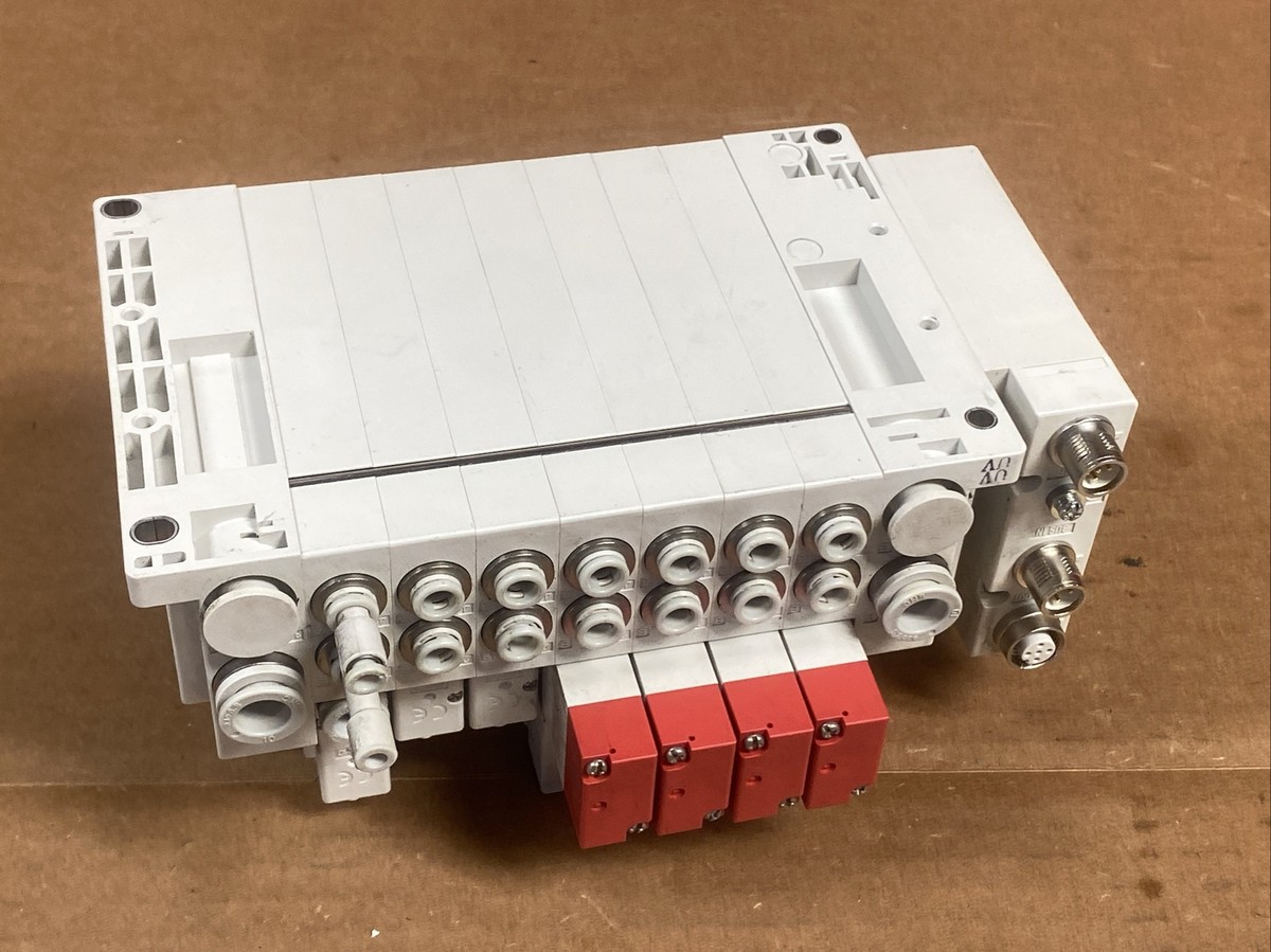 SMC 7 Valve Bank EX260-SMJ1 (6) SY5200-5U1 + (1) SY5100-5U1 + (4