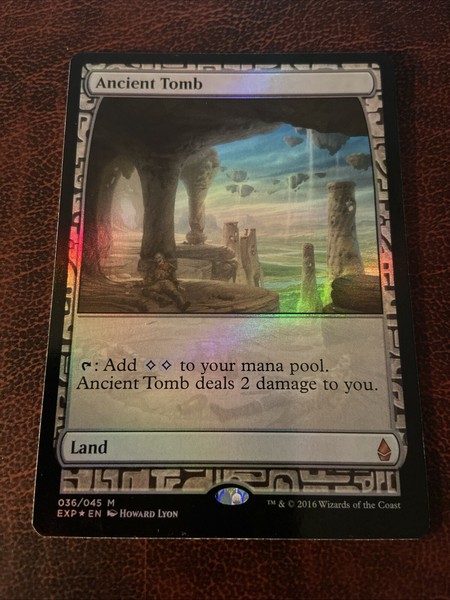 MTG Magic The Gathering ANCIENT TOMB Foil MASTERPIECE ZENDIKAR EXPEDITIONS