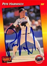 Pete Harnisch autographed Baseball Card (Astros) 1992 Donruss Triple Play #175