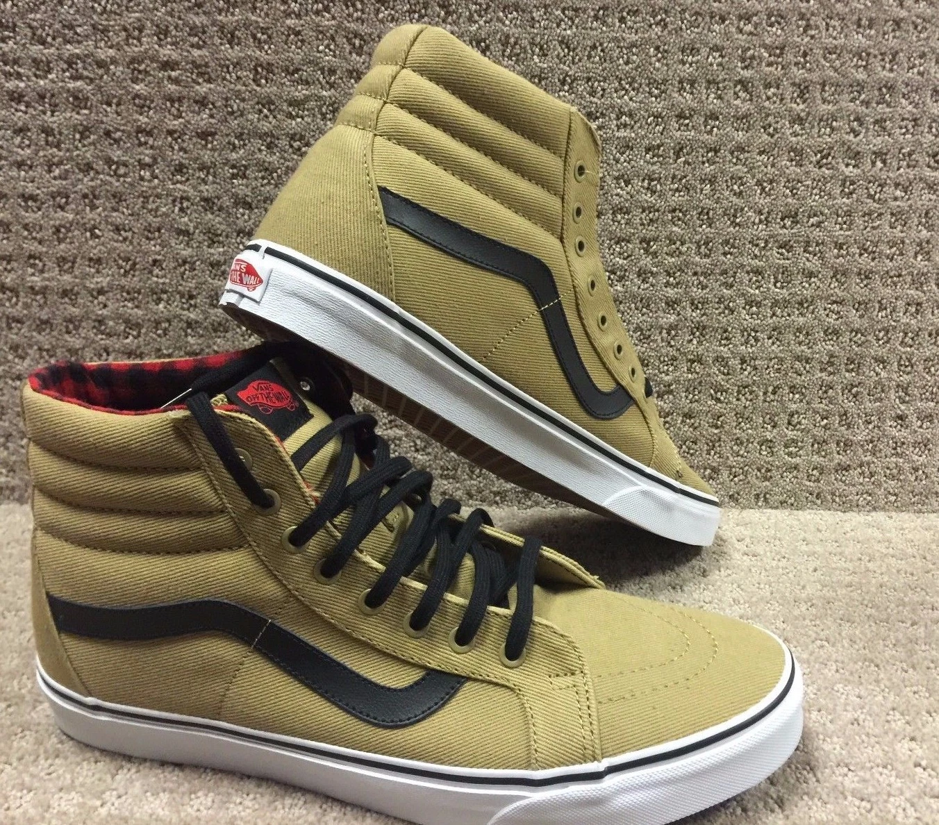 Vans Scarpe Uomo "Sk8 Hi Reissue" (Twill & Gnghm) Crnstk bk