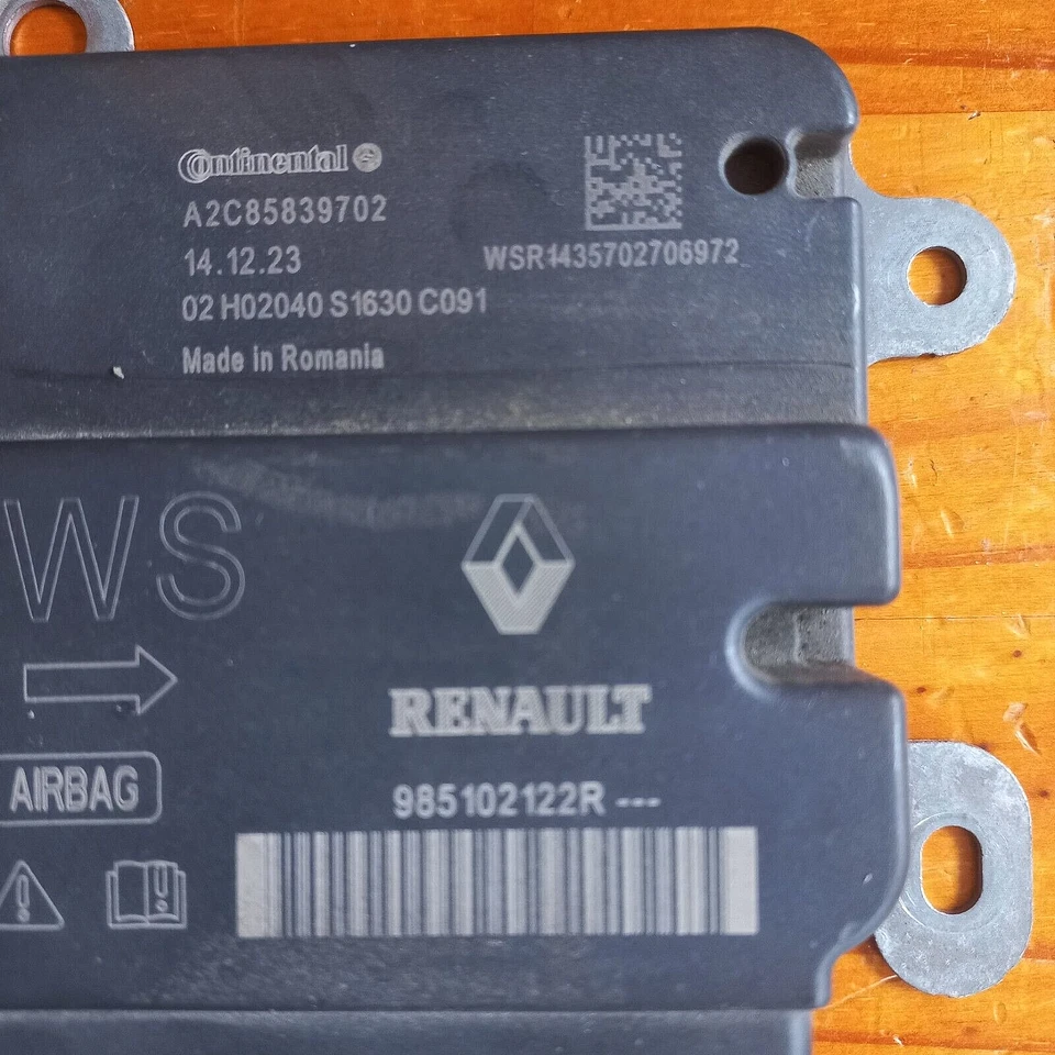 CALCULATEUR AIRBAG  DACIA DUSTER  -VIERGE- CONTINETAL  A2C85839702 / 985102122R - Image 2 of 2