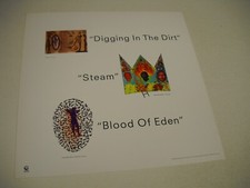 PETER GABRIEL - US 2-sided PROMO ONLY Display Decorator Flat DIRT - STEAM - EDEN