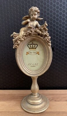 MARKENLOS Picture Frame Angel Photo Frame Baroque Frame Antique Style Magnificent Frame Standing Frame