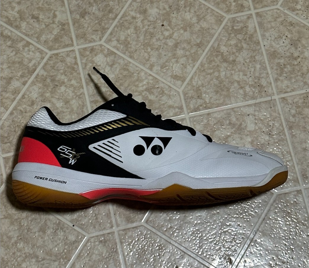 YONEX POWER CUSHION 65 X 2 WIDE WHITE/BLACK SIZE 11 | eBay
