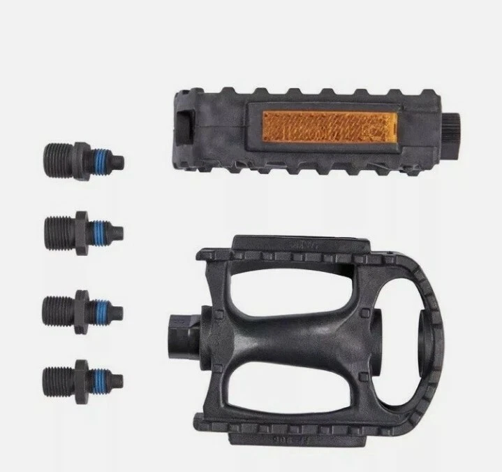 Juego de pedales universales para bicicleta Bell Kicks 350 se adapta a 1/2"- 9/16" negro NUEVO Foto 2 de 2