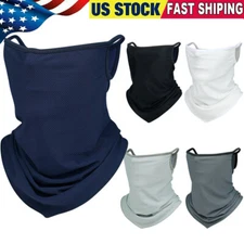 Neck Gaiter Sun UV Shield Face Masks Scarf Loops Ear Bandana Cooling Face Cover