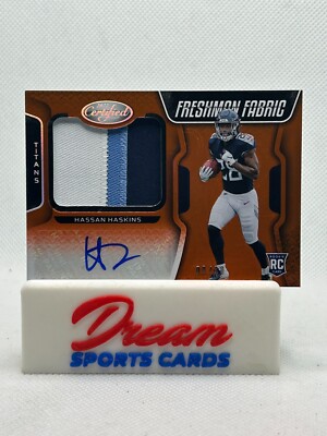 2022 Certified Freshman Fabric Mirror Signatures Mirror Orange /30 Tri-Color SP