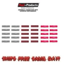 Posi-Lock 10 EACH Insulated Butt Splice Red Connectors OE1824 PL824 PL1824M