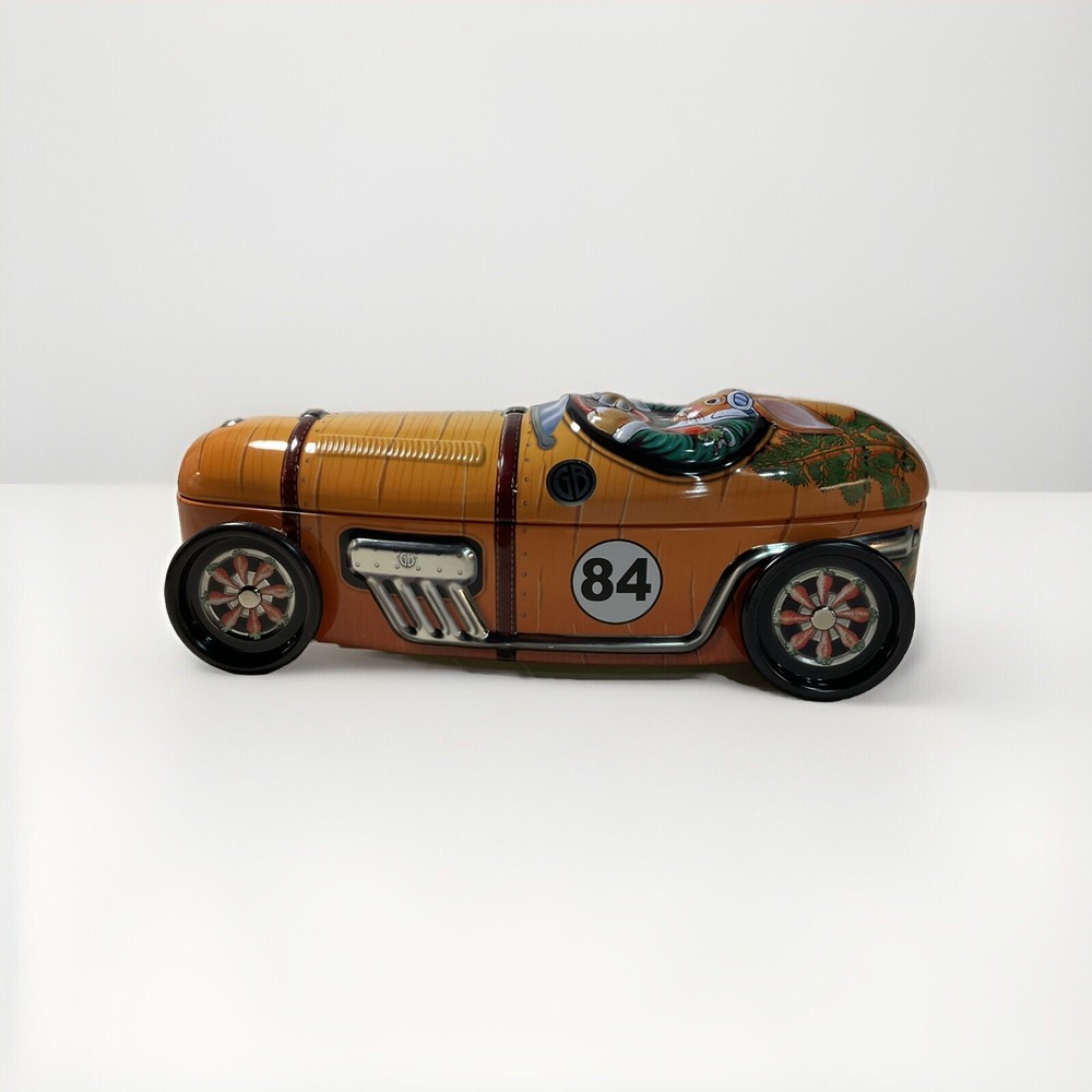 Tin Lithograph ''RABBIT DRIVING A TIN RACE CAR'' 11 X 4 X 31/2