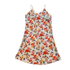Intimates by LCA Floral Slip Dress V Neck Sleeveless Lingerie Medium