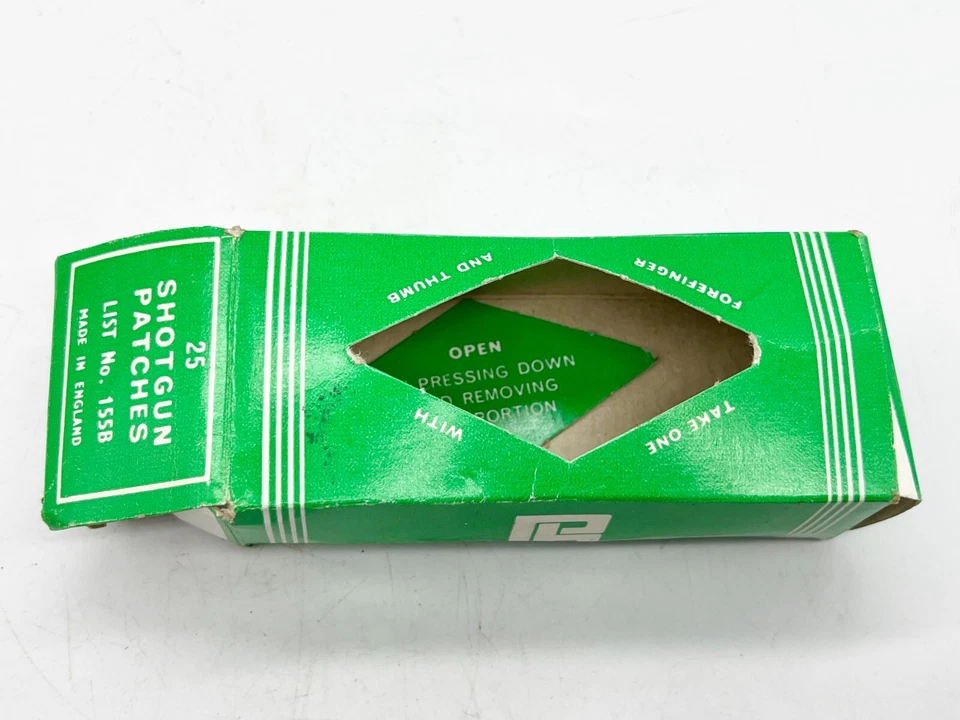 VINTAGE CARD BOX OLD PARKER HALE SHOTGUN CLEANING CLOTH 155B  PACTHES - Image 4 of 4