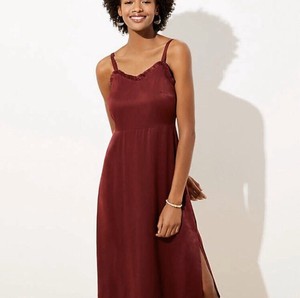 petite satin midi dress