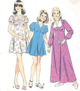 puff sleeve vintage dress