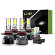 For Chevy Silverado 1500 2500 2003-2006 LED Headlight Hi Low Fog Light Bulbs