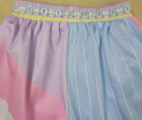 Who Cares Trillest Herren große mehrfarbige Sportshorts Kordelzug Reißverschlusstaschen - Bild 4 von 8