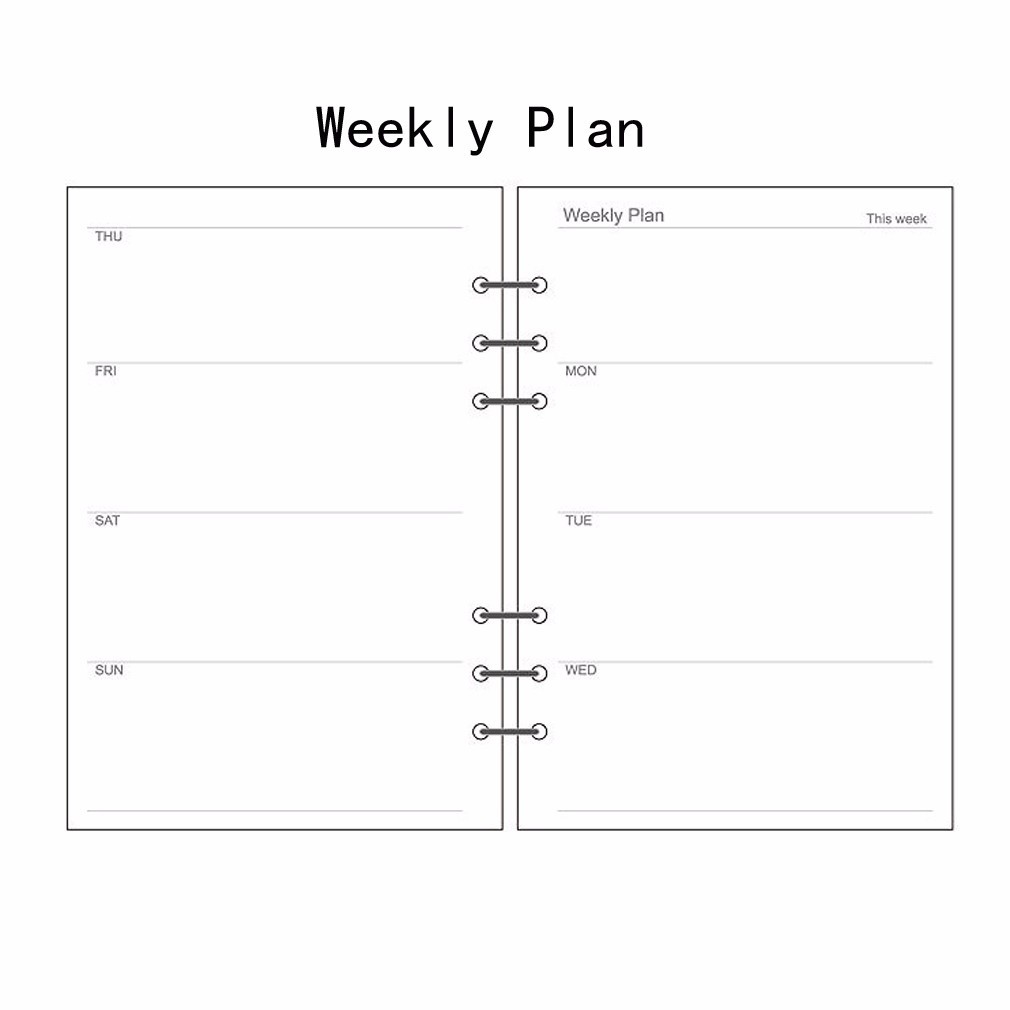 A5/A6/A7 Planner Refills – Diary Inserts For Scheduling, Notes, Organizing