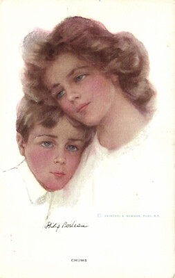PC ARTIST SIGNED, PHILIP BOILEAU, CHUMS, Vintage Postcard (b50894)
