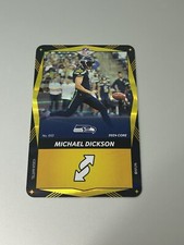 MICHAEL DICKSON 2024 UNO ELITE SEATTLE SEAHAWKS Yellow FOIL FOOTBALL CARD #052