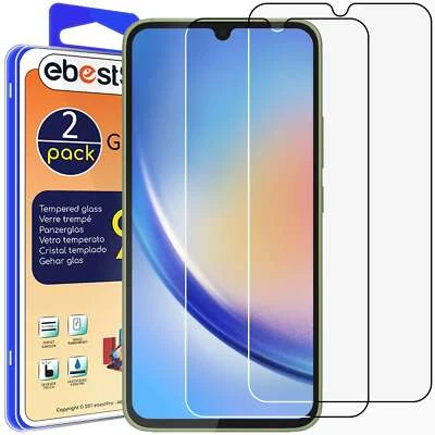 EBESTSTAR Packx2 Verre trempé Samsung Galaxy A34 5G Film Protection Ecran anti casse