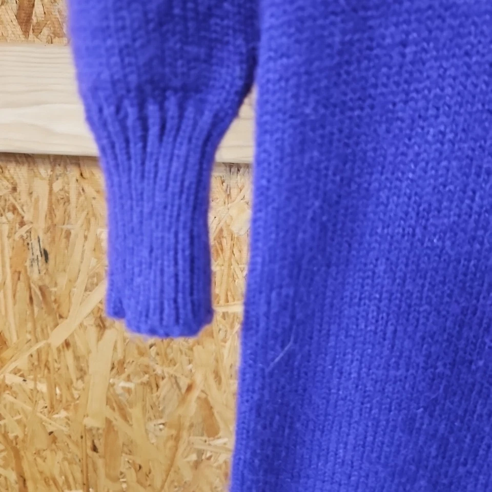 Vestido de punto vintage púrpura años 80 púrpura Christina Grant suéter túnica PEQUEÑO MEDIANO Foto 4 de 4