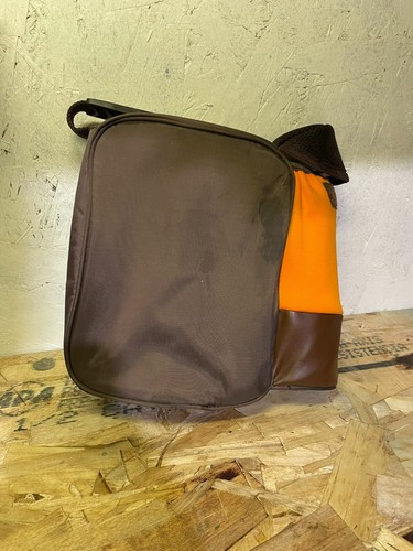VTG Tupperware Insulated Lunch Bag Brown and Orange Zip Bottle - Picture 5 of 12