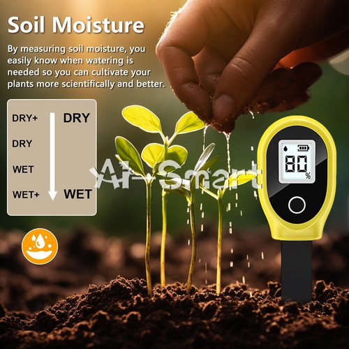 Soil Moisture Detector Tester LCD Soil Water Analyzer Meter Gardening Planting - Picture 3 of 19