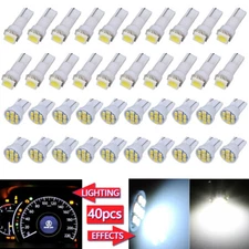 40X 73 74 194 168 T5 T10 LED Instrument Panel Cluster Dash Bulbs Light