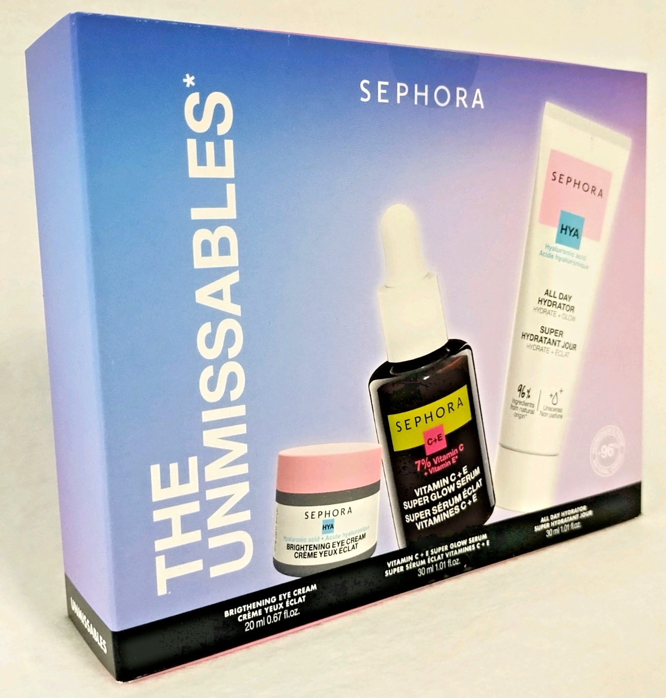 Sephora Collection Brightening Eye Cream with Super Glow Serum for All-Day Hydration NIB