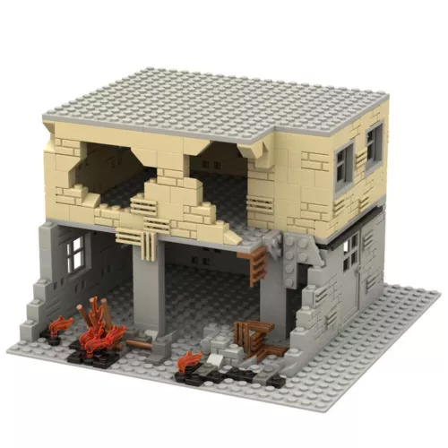 MOC Military Base Fortress Battle View Tower House Weapon Building Blocks Set - Picture 5 of 33