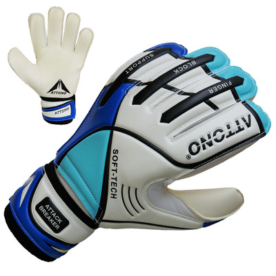 Torwarthandschuhe ''ATTACK BREAKER'' Fingersave Torwart Handschuhe ATTONO  (3-11)