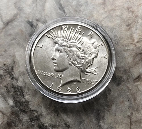 1926-S SILVER PEACE DOLLAR IN STUNNING MINT STATE BU CONDITION!!