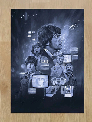 Doctor Who Die Weltraumpiraten 2. Zweiter Doktor A3 Poster von Will Brooks